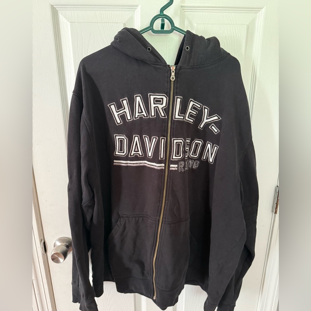 Harley-Davidson Black Zip-Up Hoodie